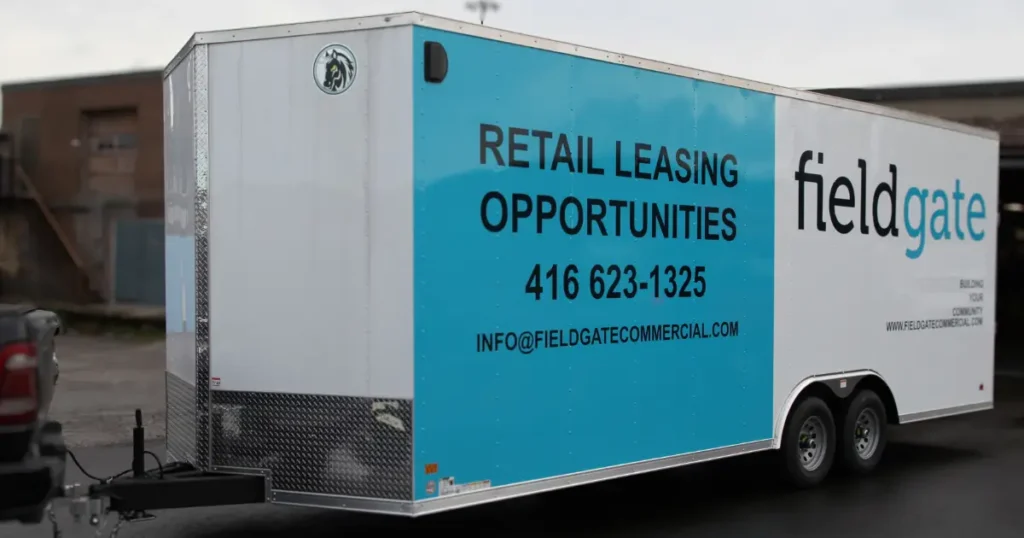 Field Gate full wrap on a Darkhorse Cargo Trailer