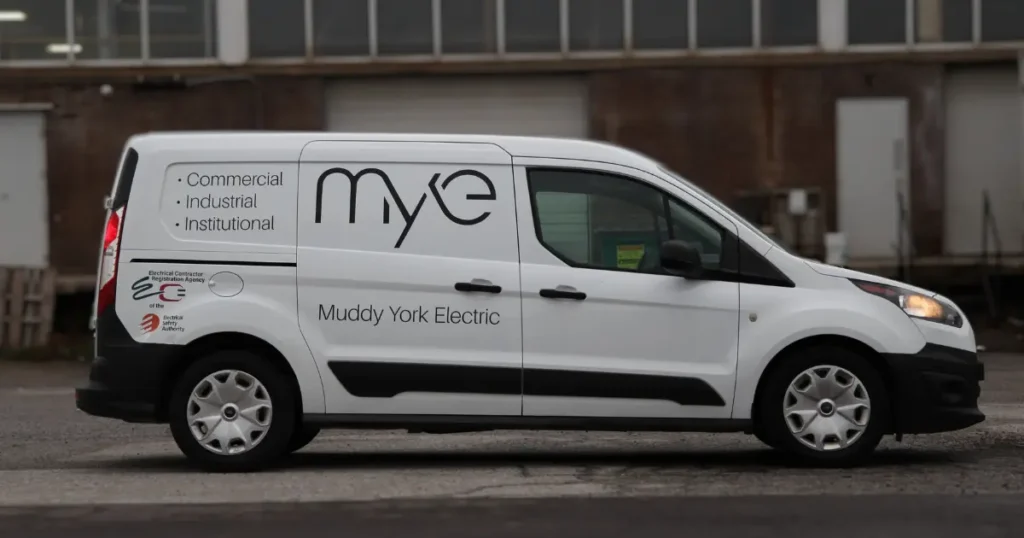 Muddy York Electric - Truck - Decals - Ford Transit Connect