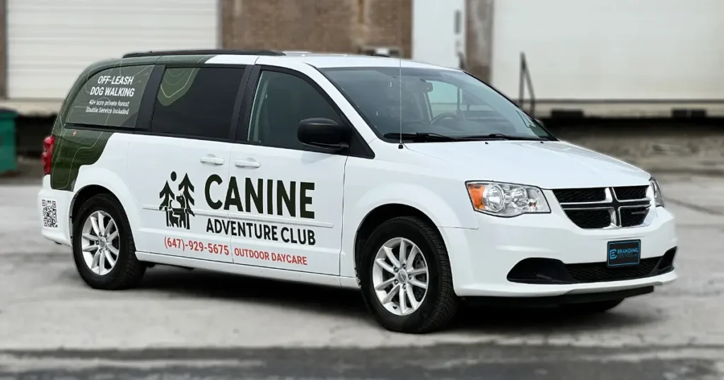 Canine Adventure Club | Dodge Caravan – Custom Partial Wrap