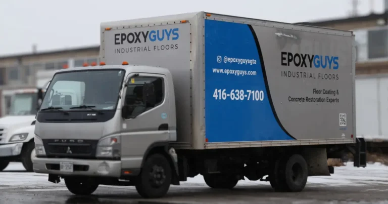 Epoxy Guys – Bold & Professional Full Wrap for Mitsubishi Fuso