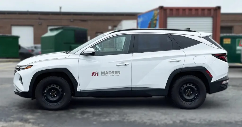 Madsen Controls & Engineering | Hyundai Tucson – High-Impact Lettering & Graphics