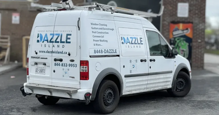 Dazzle Island | Ford Transit Connect – High-Impact Lettering & Graphics