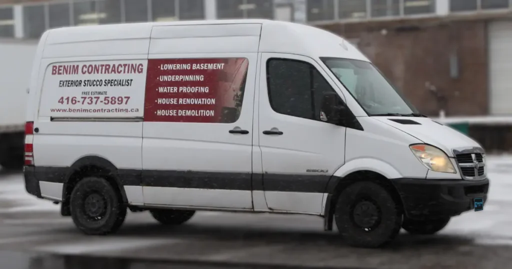 Benim Contracting – Professional Branding for Dodge Sprinter 2500