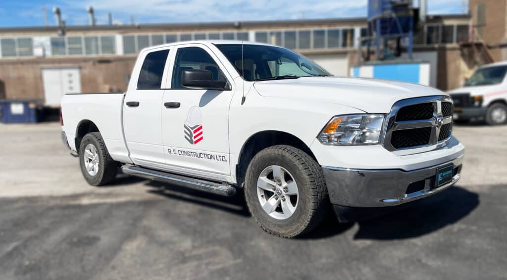 B.E.-Constructions Dodge Ram 1500 Lettering Side Angle